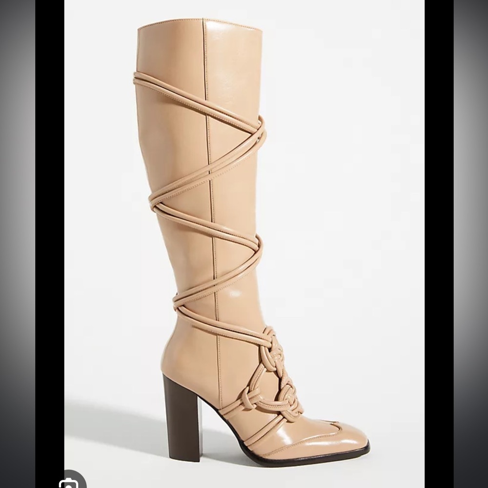 COPY - Jeffrey Campbell The Loot Boots - size 6 in sand NEW IN BOX